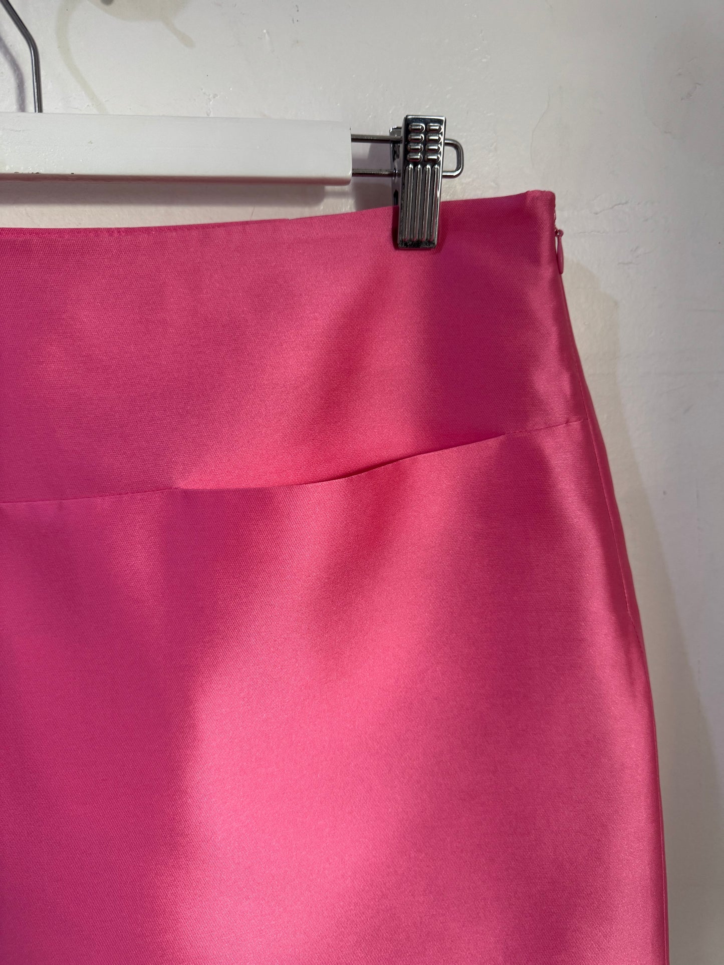 Oroton Sateen Pink Mini Skirt - Size 8