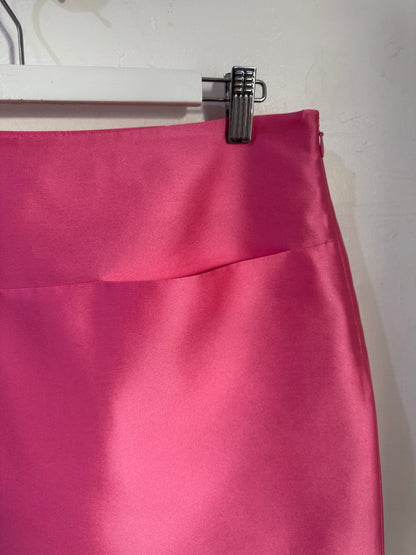 Oroton Sateen Pink Mini Skirt - Size 8
