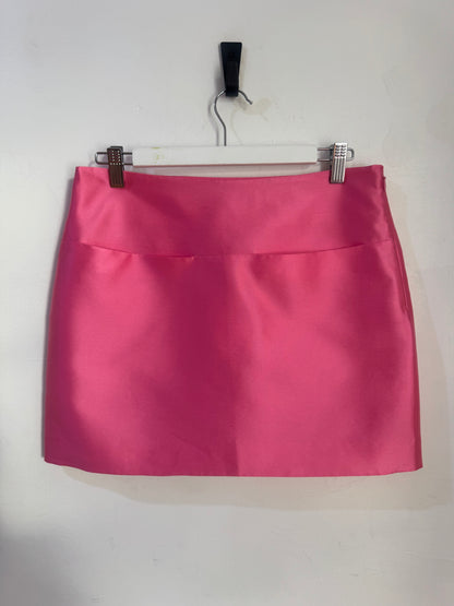 Oroton Sateen Pink Mini Skirt - Size 8