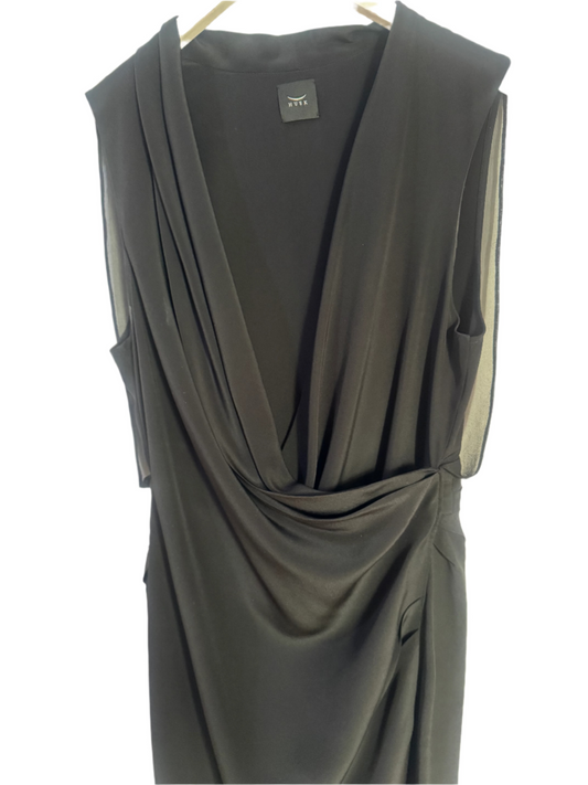 Husk Silk Drape Dress - Size 2