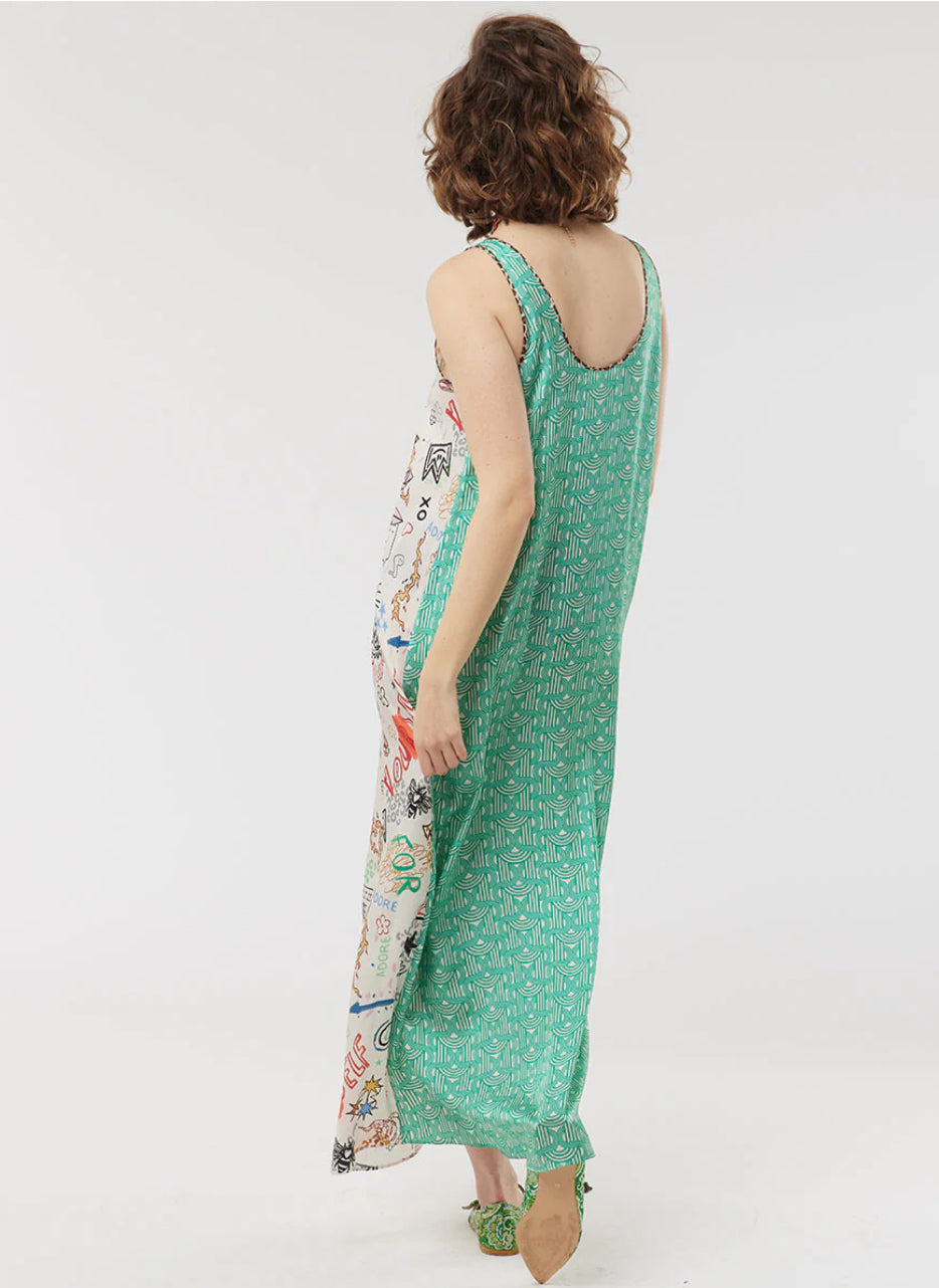 Me369 Allison Sleeveless Graffiti Dress - Size XS
