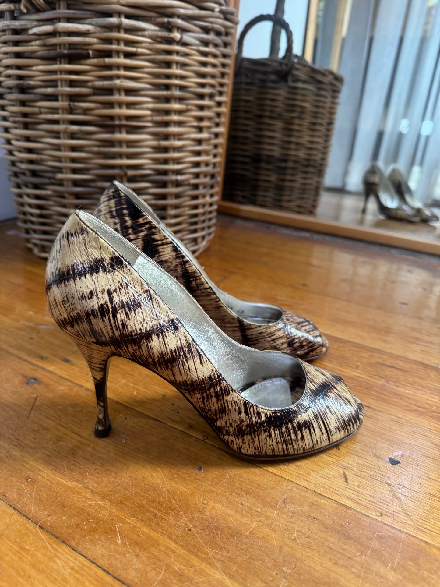 Dolce & Gabbana Patent Leather Heels - Size 40