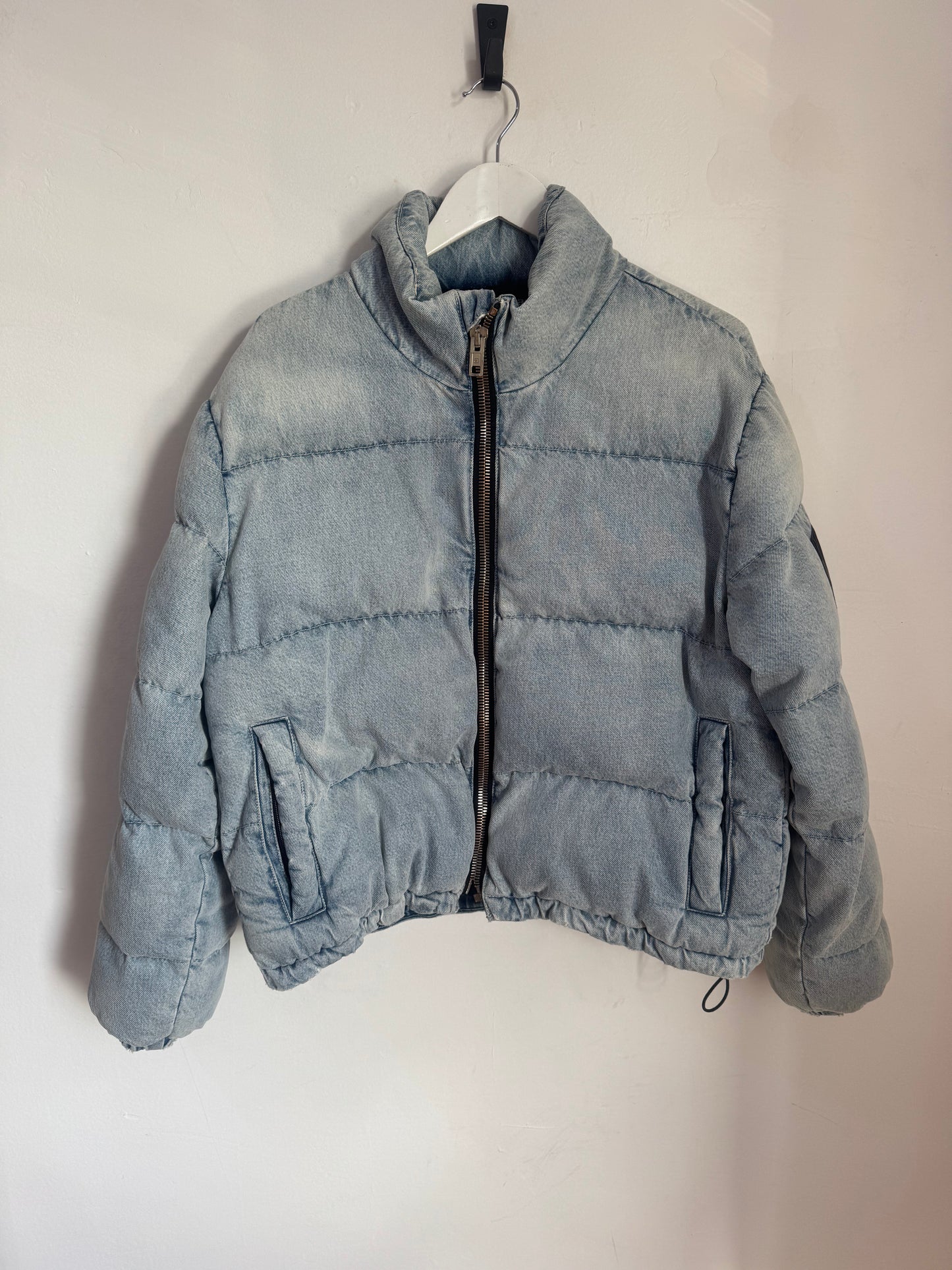 Alexander Wang Denim Puffer Jacket - Size S
