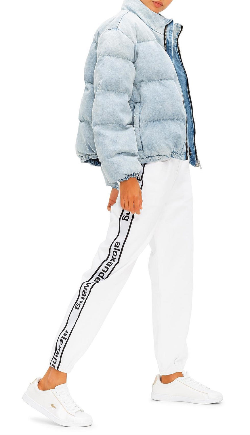 Alexander Wang Denim Puffer Jacket - Size S