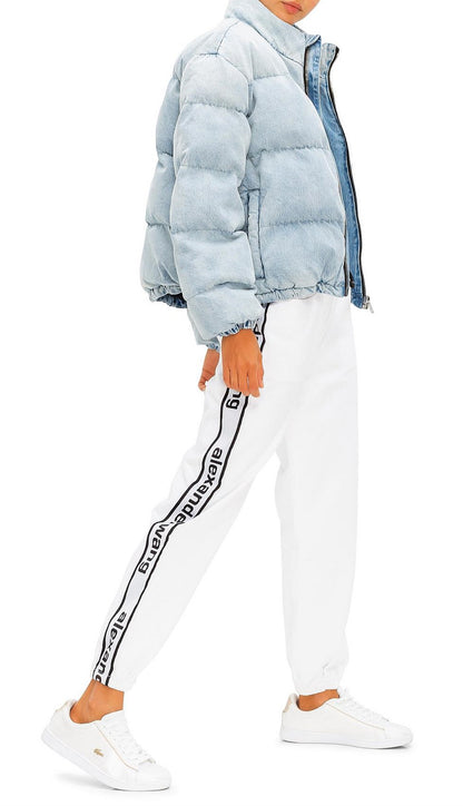Alexander Wang Denim Puffer Jacket - Size S