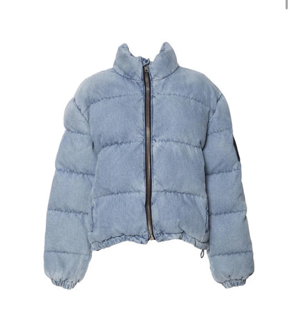 Alexander Wang Denim Puffer Jacket - Size S