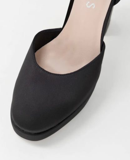 Midas Amba Satin Mary Jane Heels - Size 38 (Brand New in Box)
