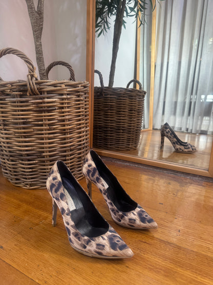 Stella McCartney Leopard Pump Heels - Size 37