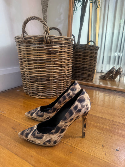 Stella McCartney Leopard Pump Heels - Size 37