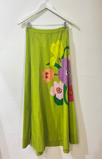 Bohemian Traders Floral Skirt & Shirt Set - Size XS (Oversized)