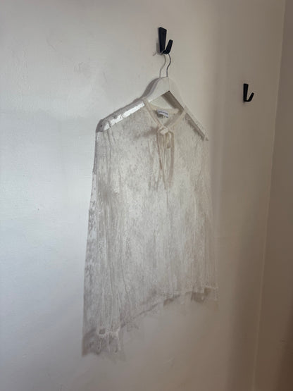 Scanlan Theodore White Lace Top - Size S