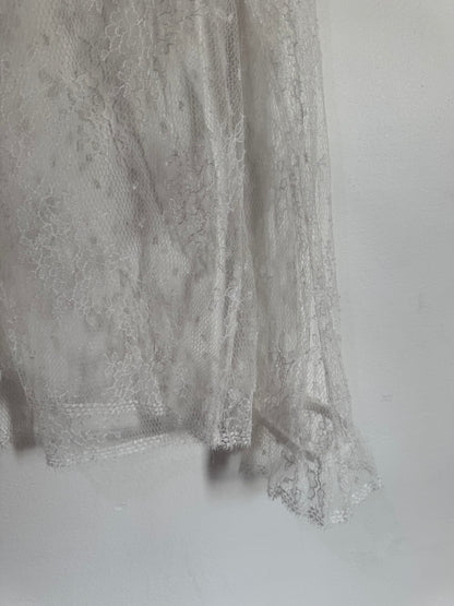Scanlan Theodore White Lace Top - Size S