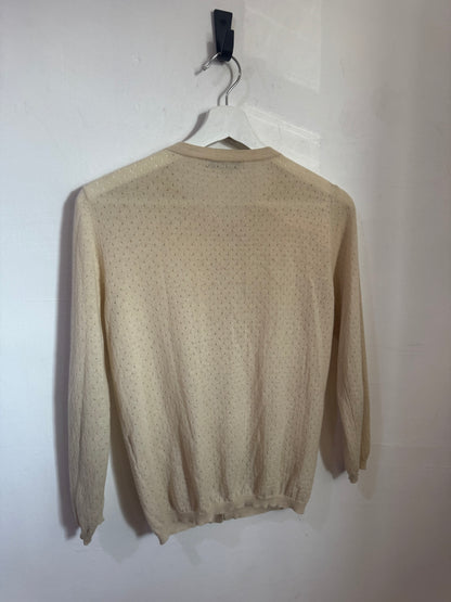 Sandro Ecru Wool & Cashmere Cardigan - Size S