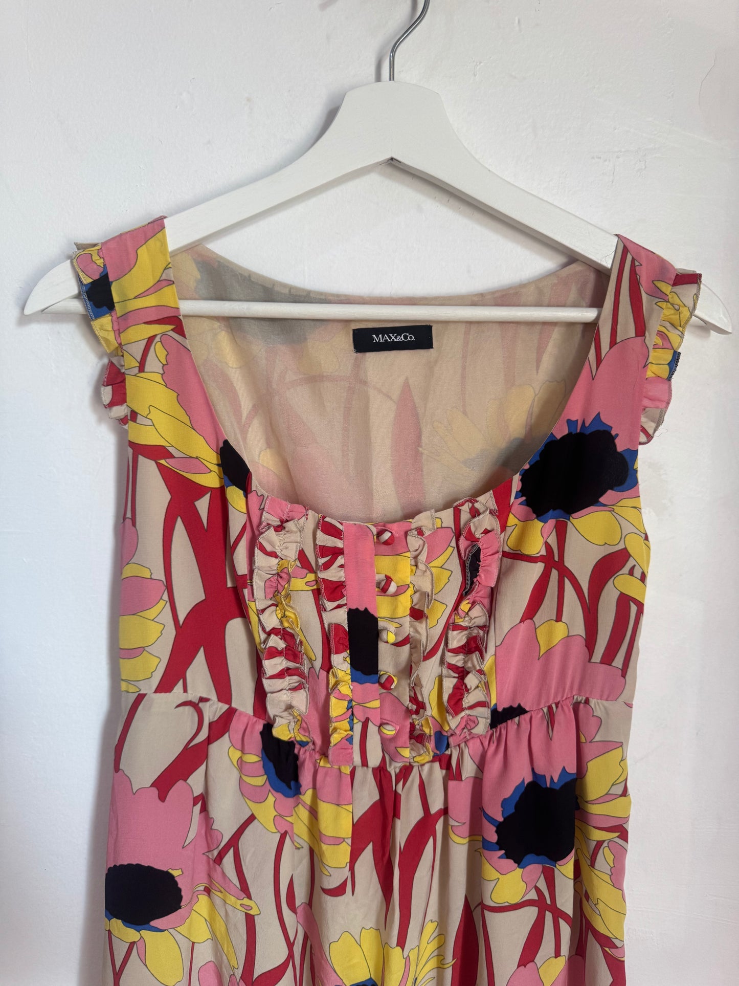 Max & Co. Silk Floral Fully Lined Dress - Size 8