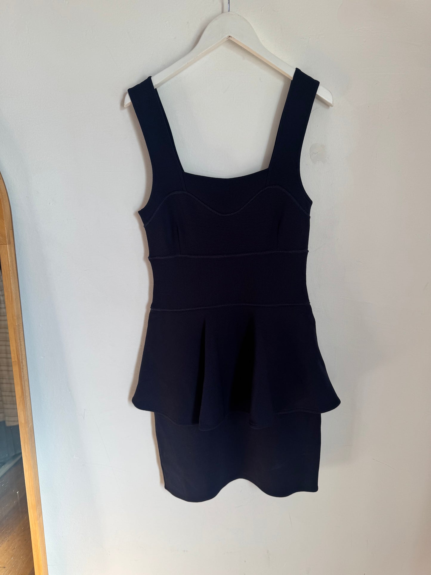 Alannah Hill Navy Crepe Knit Dress - 12