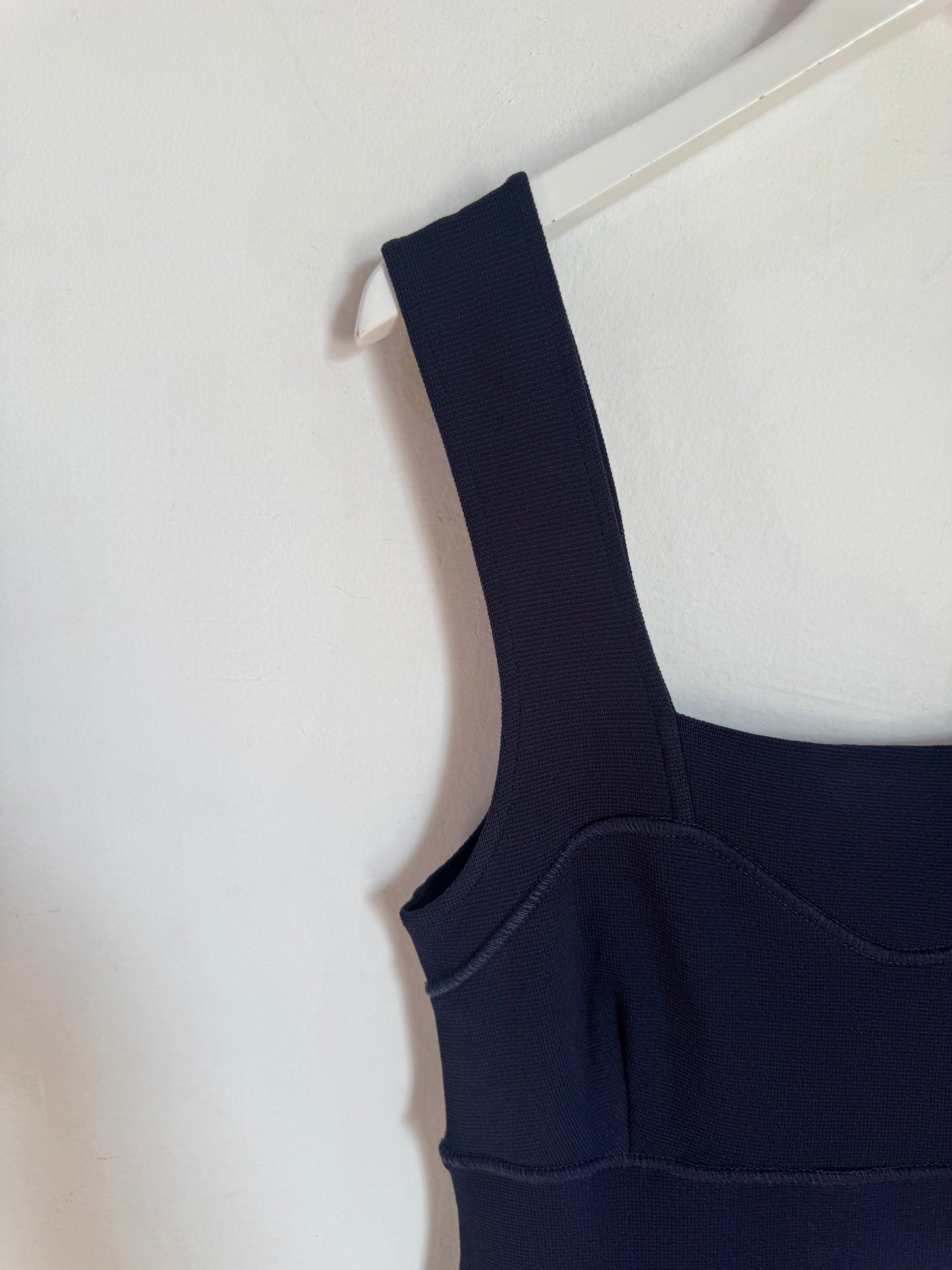 Alannah Hill Navy Crepe Knit Dress - 12