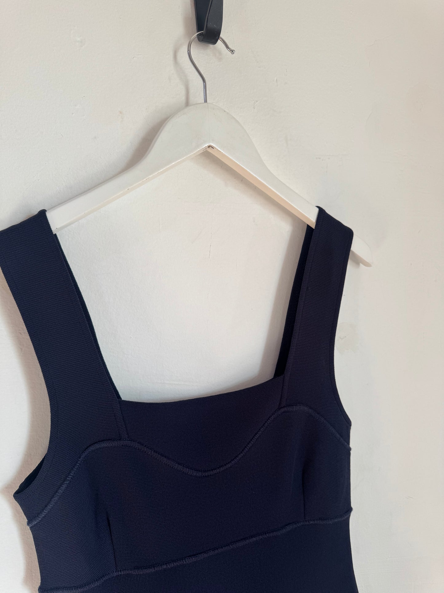 Alannah Hill Navy Crepe Knit Dress - 12