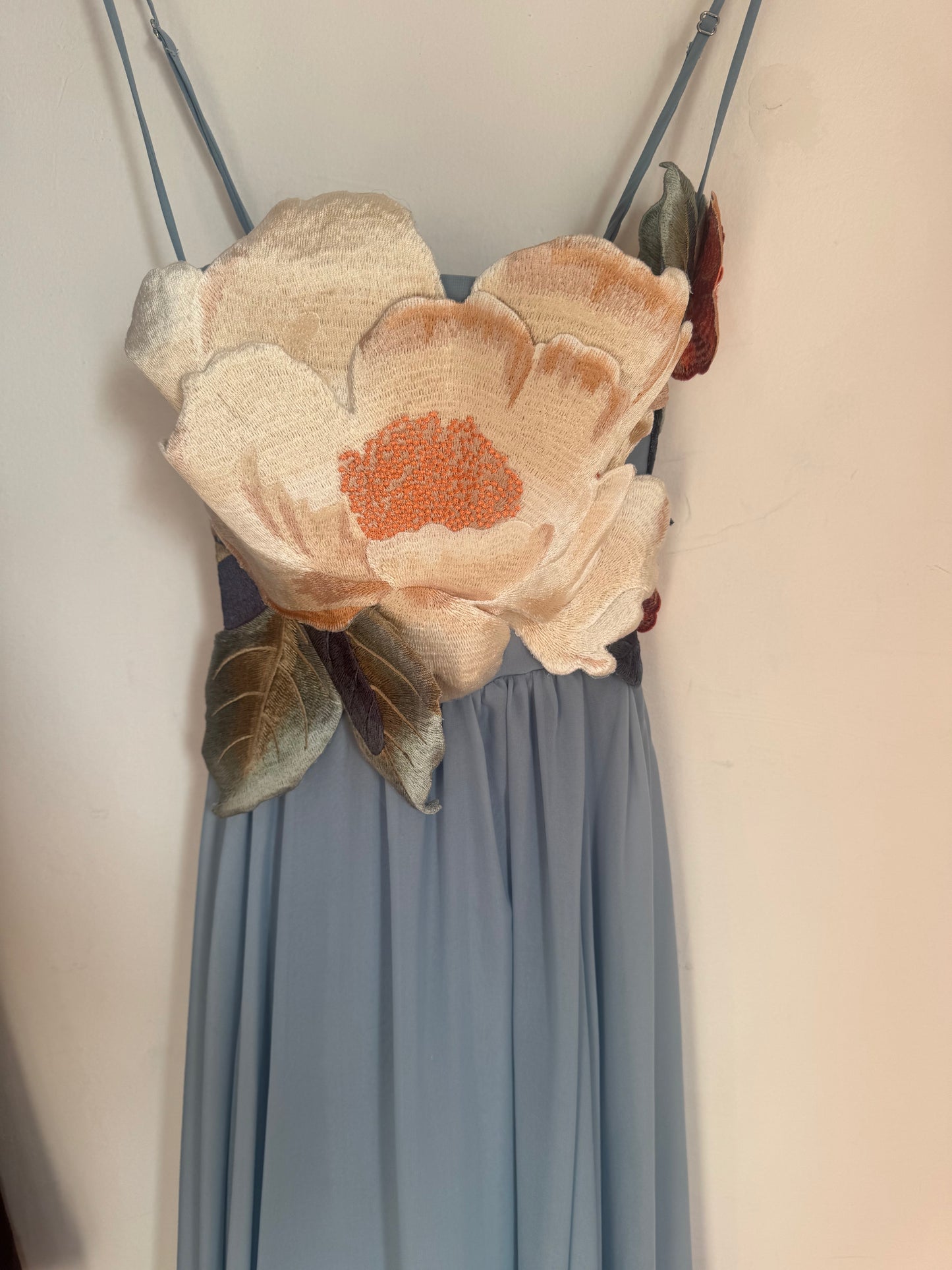 Leo Lin Agnes Applique Floral Maxi Dress - Size 10