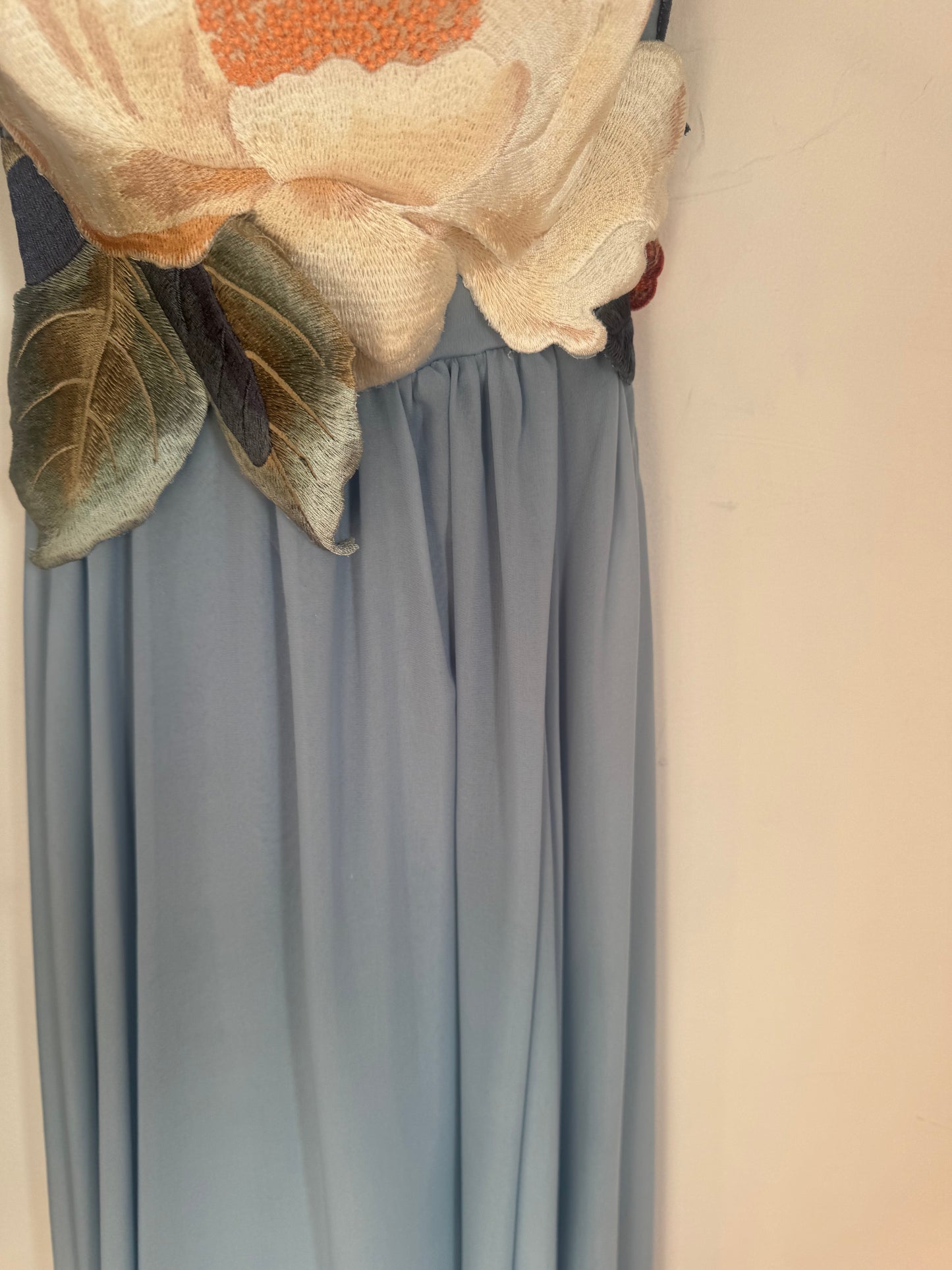 Leo Lin Agnes Applique Floral Maxi Dress - Size 10