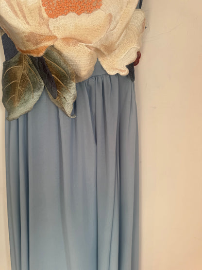 Leo Lin Agnes Applique Floral Maxi Dress - Size 10