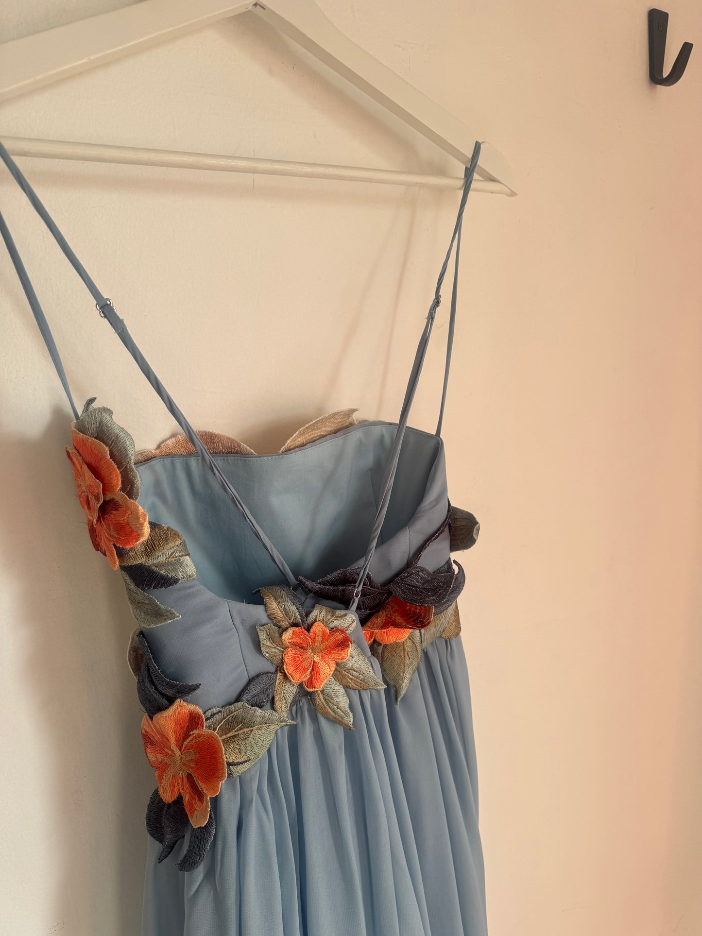 Leo Lin Agnes Applique Floral Maxi Dress - Size 10