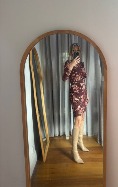 ZIMMERMANN Unbridled Draped Silk Mini Dress - Size 2
