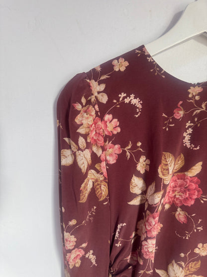 ZIMMERMANN Unbridled Draped Silk Mini Dress - Size 2