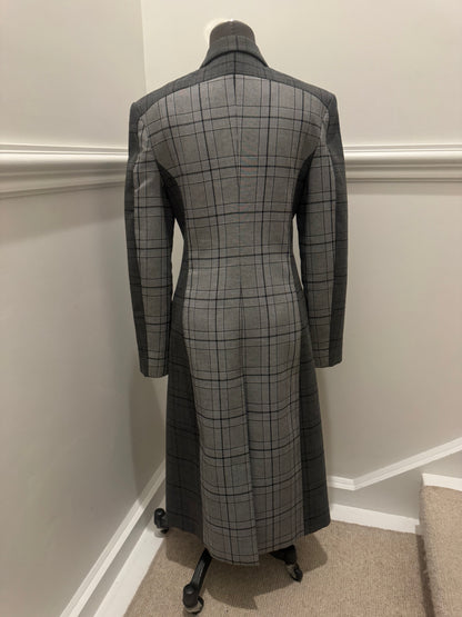 Acler Grey Check Coat - Size  M (Like New)