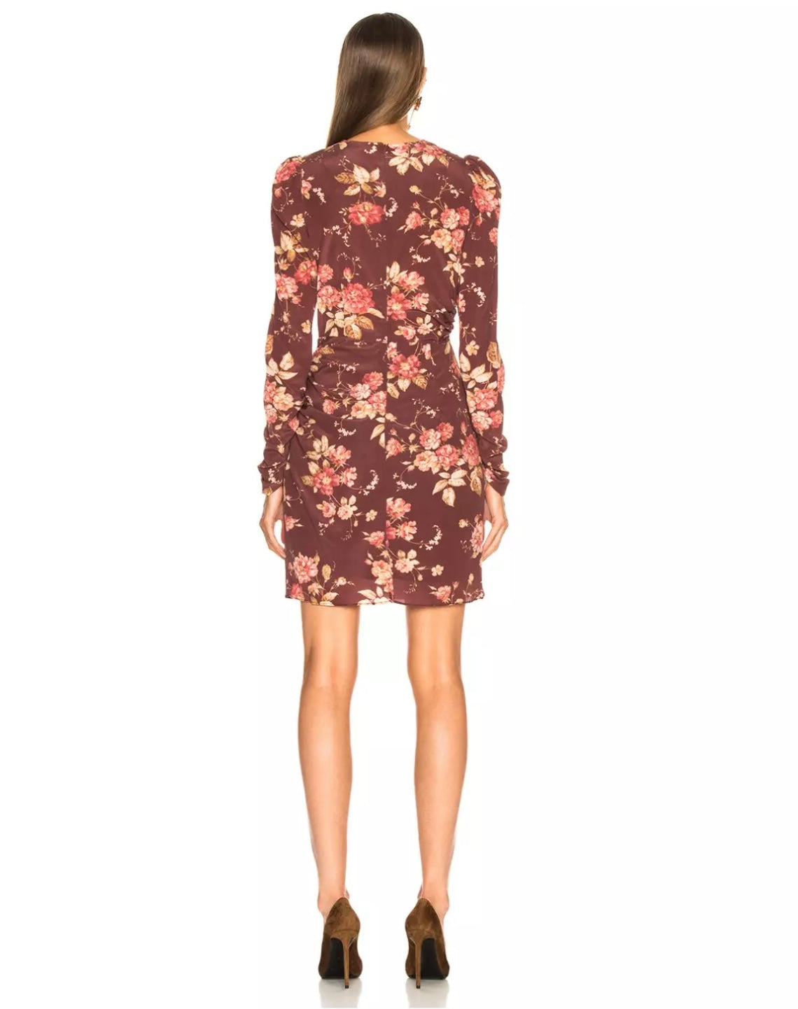 ZIMMERMANN Unbridled Draped Silk Mini Dress - Size 2