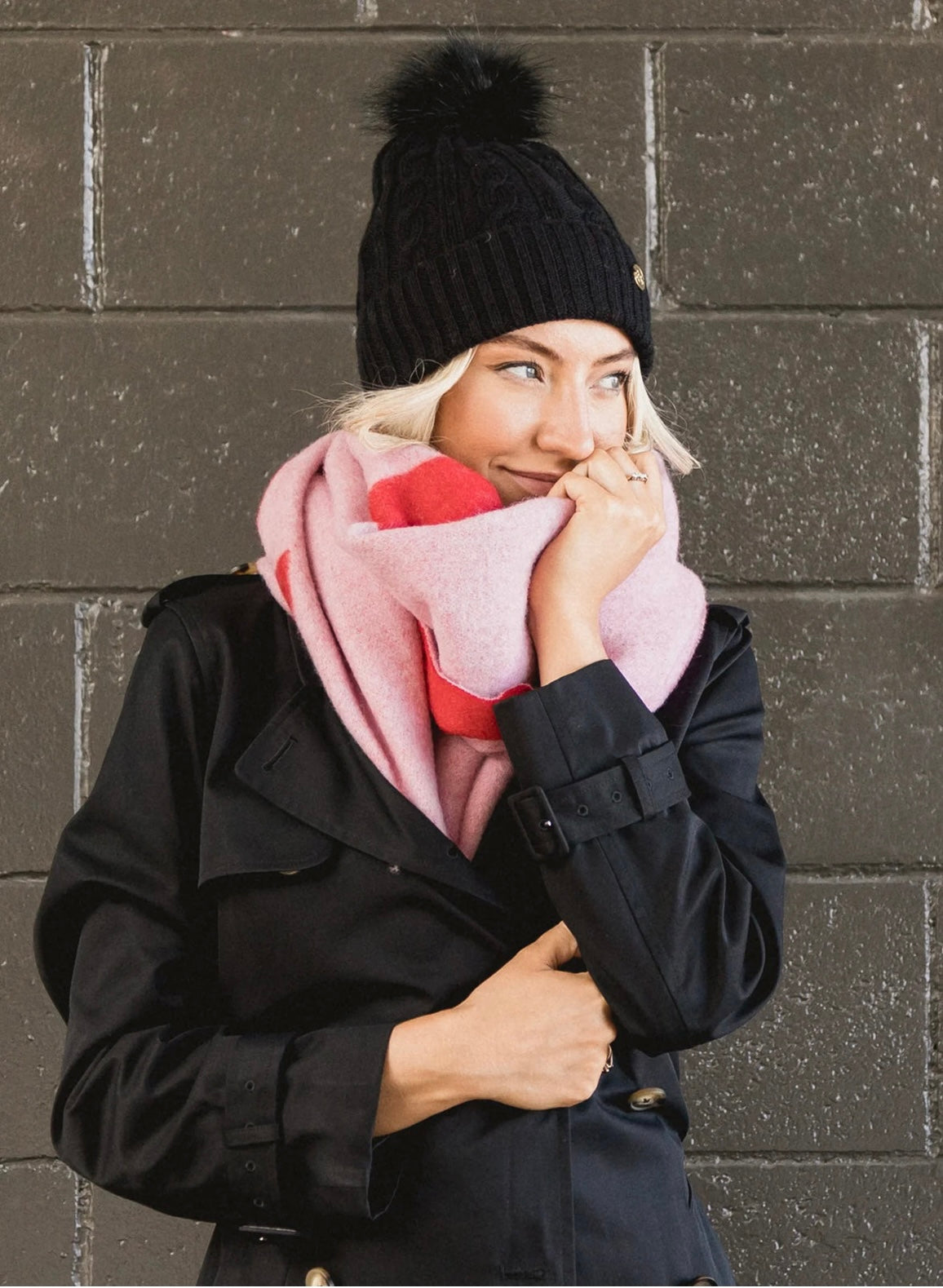 Dark Hampton Baxter Wool Scarf