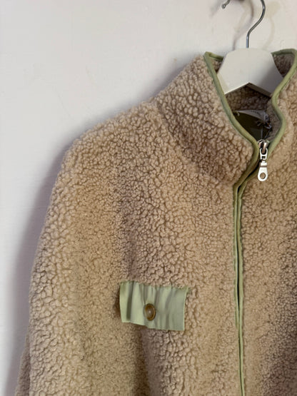 Flannel Frank Wool and Satin Sweater - Size S/M