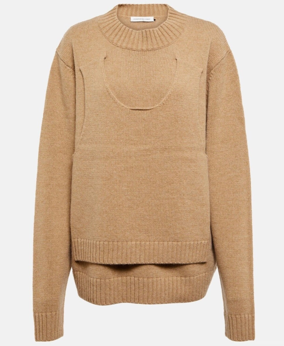 Christopher Esber Dual Tank Wool Sweater - Size S (oversized)