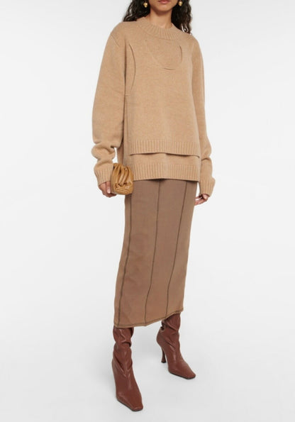 Christopher Esber Dual Tank Wool Sweater - Size S (oversized)