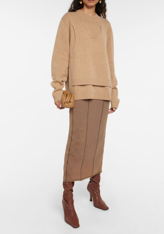 Christopher Esber Dual Tank Wool Sweater - Size S (oversized)