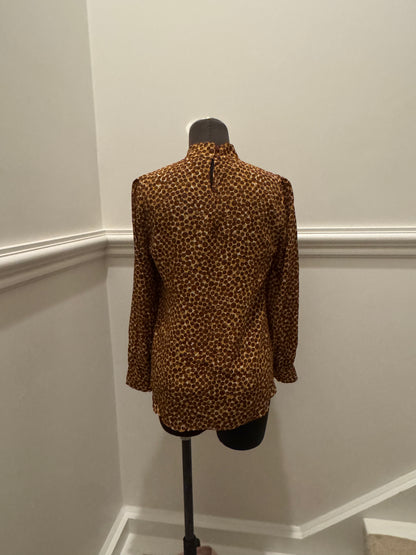 Anna Thomas 100% Silk Spot Blouse - Size 6