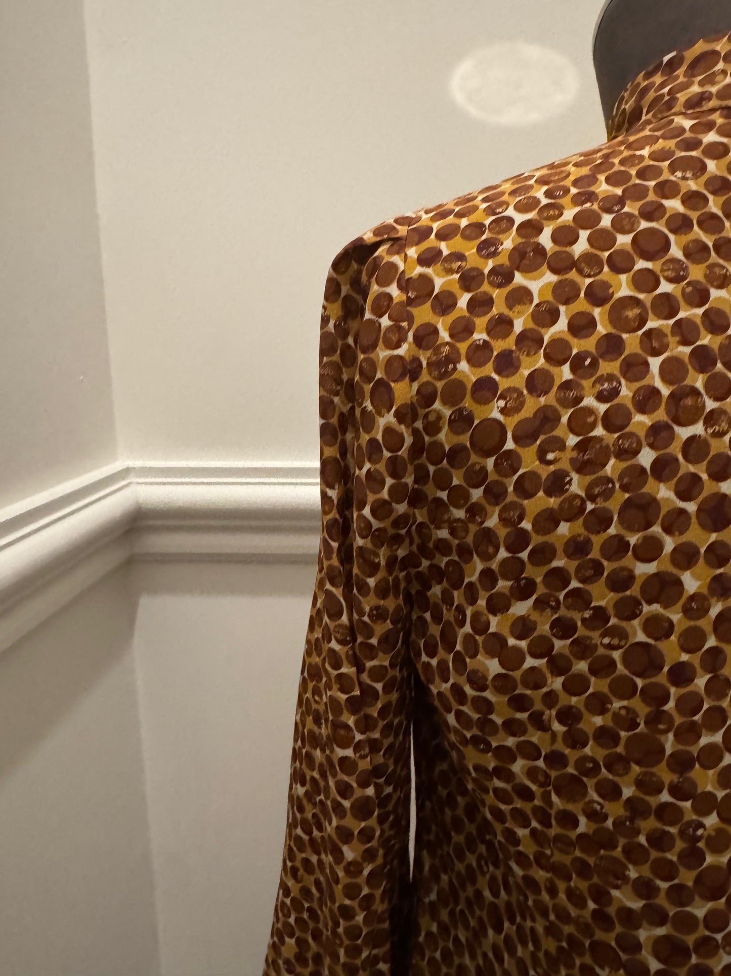 Anna Thomas 100% Silk Spot Blouse - Size 6