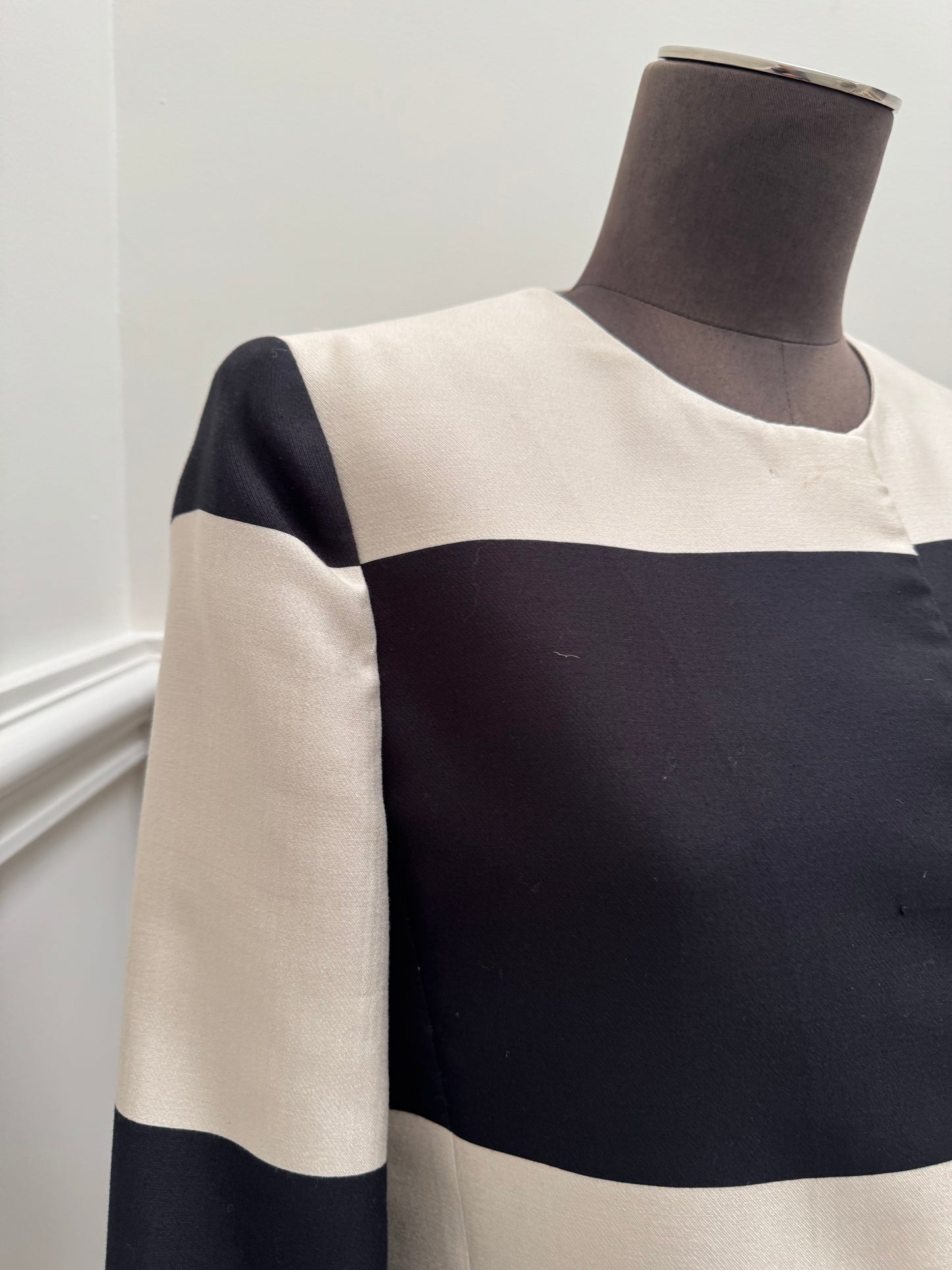 Carla Zampatti Vintage Striped Cropped Jacket - Size 8