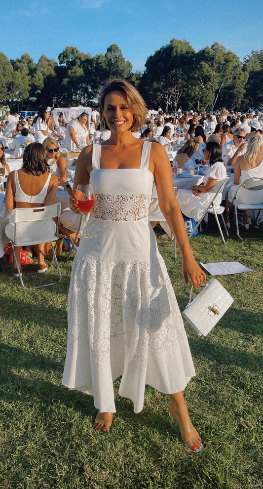 Rosie Assoul in Long Cotton Dress - Size 10