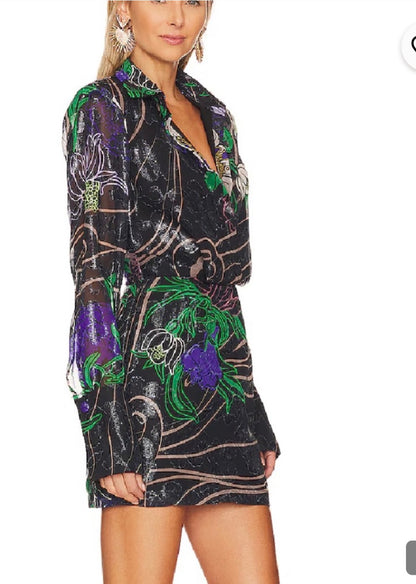 Sabina Musayev Abbey Shirt Dress - Size XS (Brand New with Tags) RRP $595