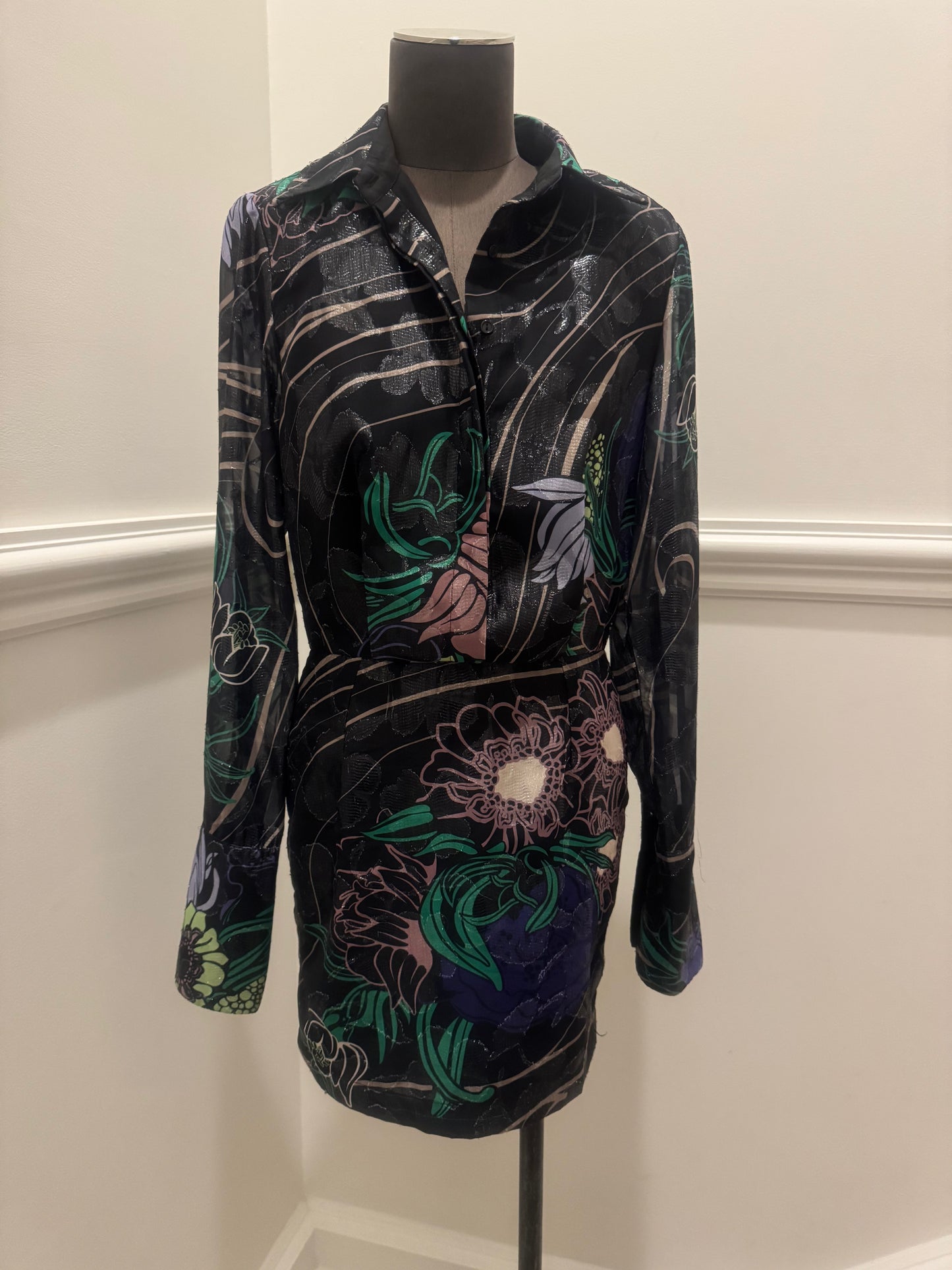 Sabina Musayev Abbey Shirt Dress - Size XS (Brand New with Tags) RRP $595
