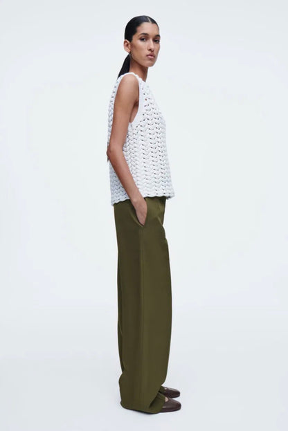 Cos Open Knit White Vest - Size S (Like New)