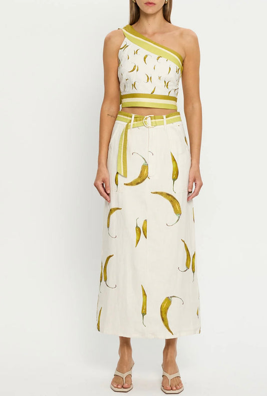 Kivari Margarita Chillie Top and Skirt Set - Size 8