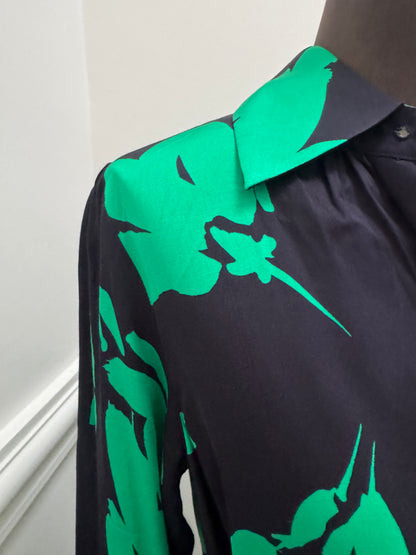 COS Belted Green Midi Dress with Pockets - Size 34 | Size S