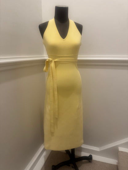 Scanlan Theodore Crepe Knit Halter Dress - Size S