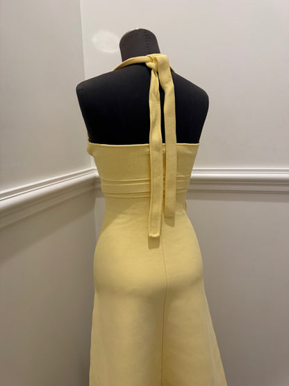 Scanlan Theodore Crepe Knit Halter Dress - Size S