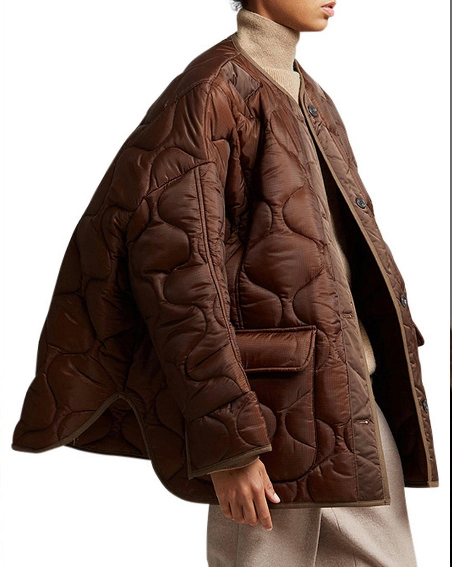 Frankie Shop Teddy Quilted Jacket - Size S