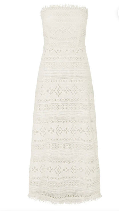Mos the Label Daniela Textured Midi Dress - Size 8 (Brand New with Tags)