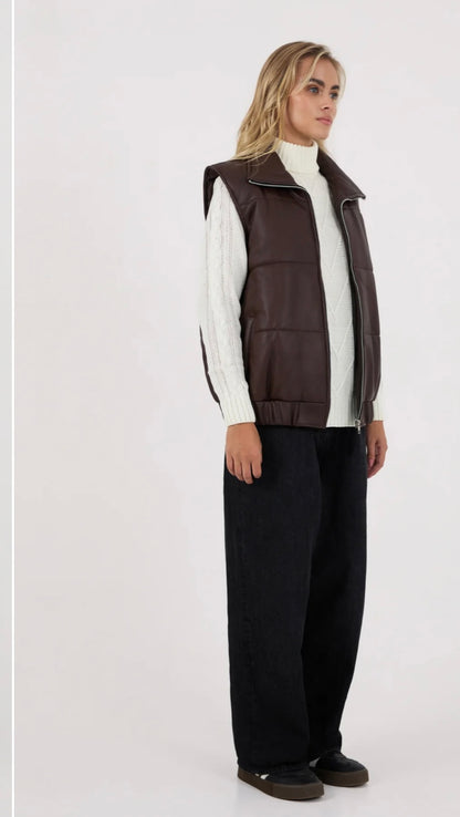 Apostl Monti Leather Vest - Size 8 (Brand New with Tags)