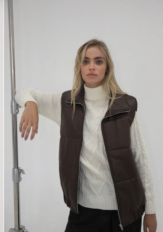Apostl Monti Leather Vest - Size 8 (Brand New with Tags)