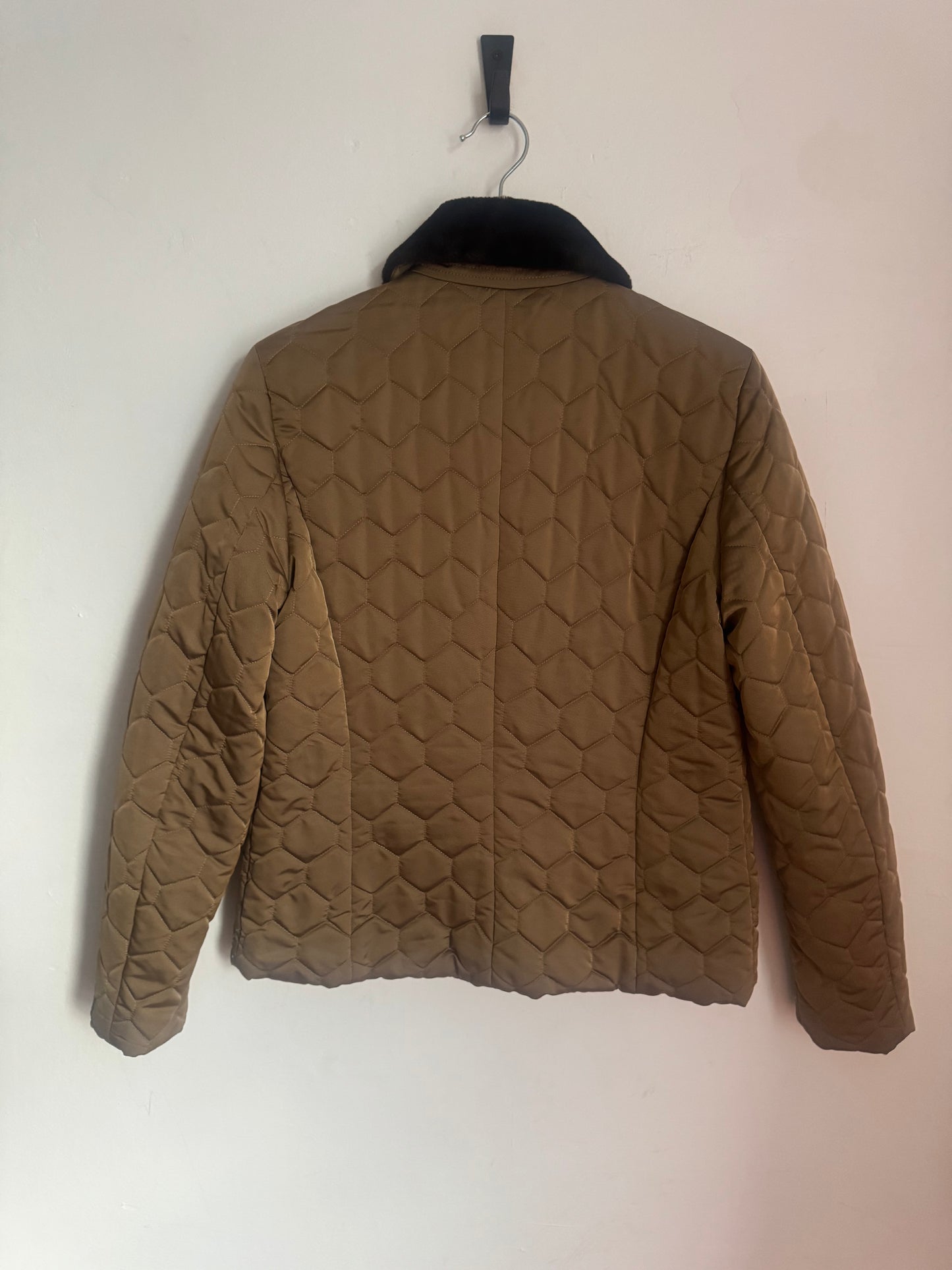 Authier Quilted Jacket with Fur Trim - 42
